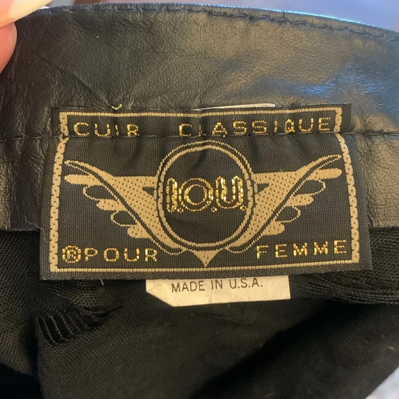 Cach’e Black Red leather color block fitted versatile Moto jacket & Skirt - Picture 8 of 10